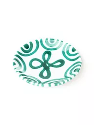 GMUNDNER KERAMIK | Plato de café Cup 15cm "Verde Flameado" | Verde