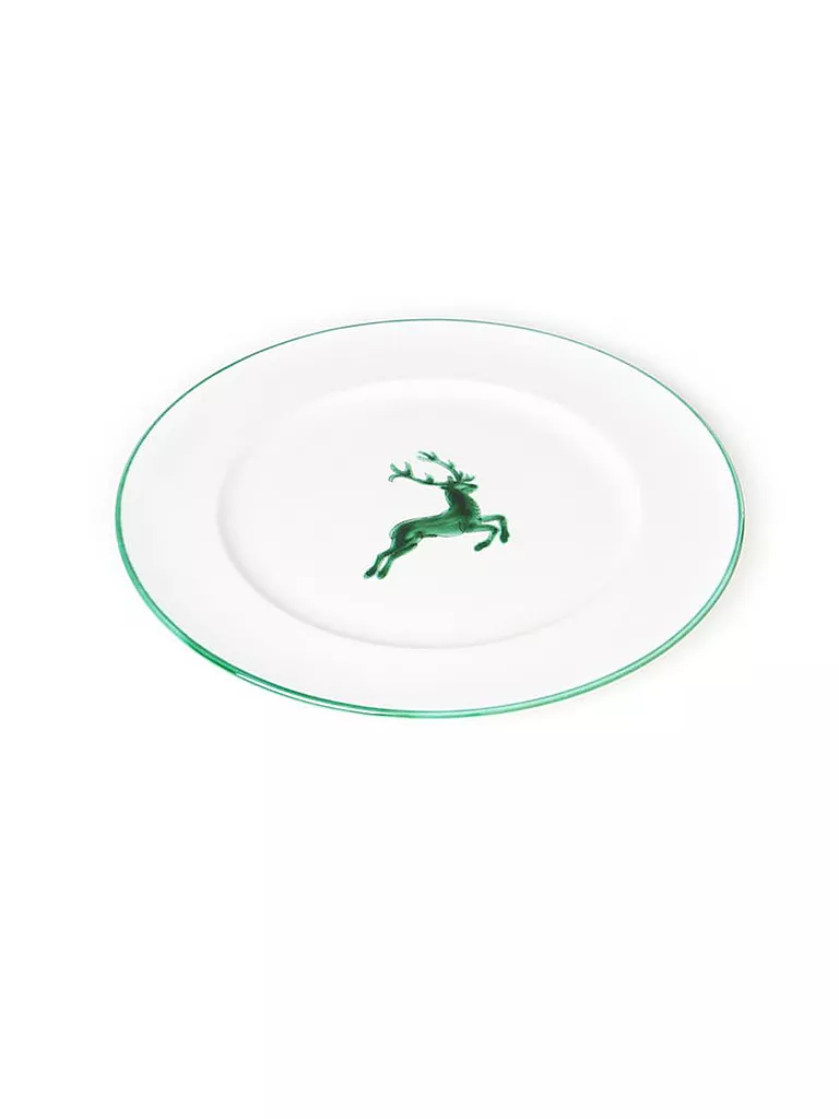 GMUNDNER KERAMIK | Plato de carne Gourmet "Ciervo Verde" 27cm | Verde