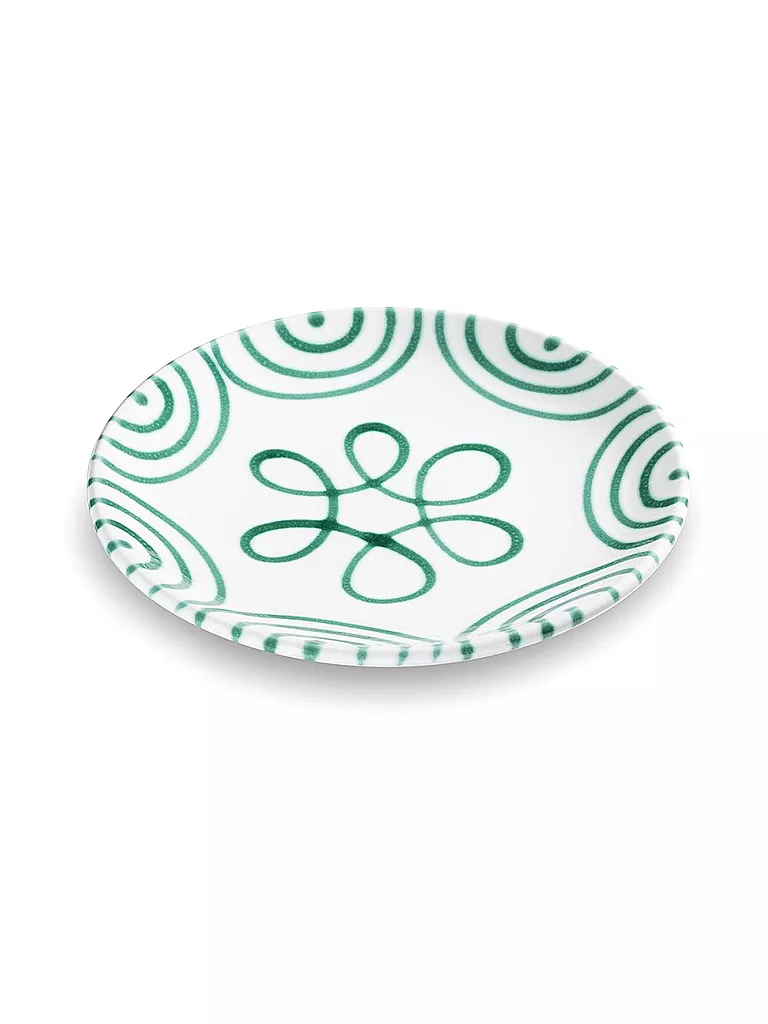 GMUNDNER KERAMIK | Plato de postre Cup "Verde Flameado" 20cm | Verde