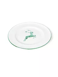 GMUNDNER KERAMIK | Plato de postre Gourmet "Ciervo Verde" 22cm | Verde
