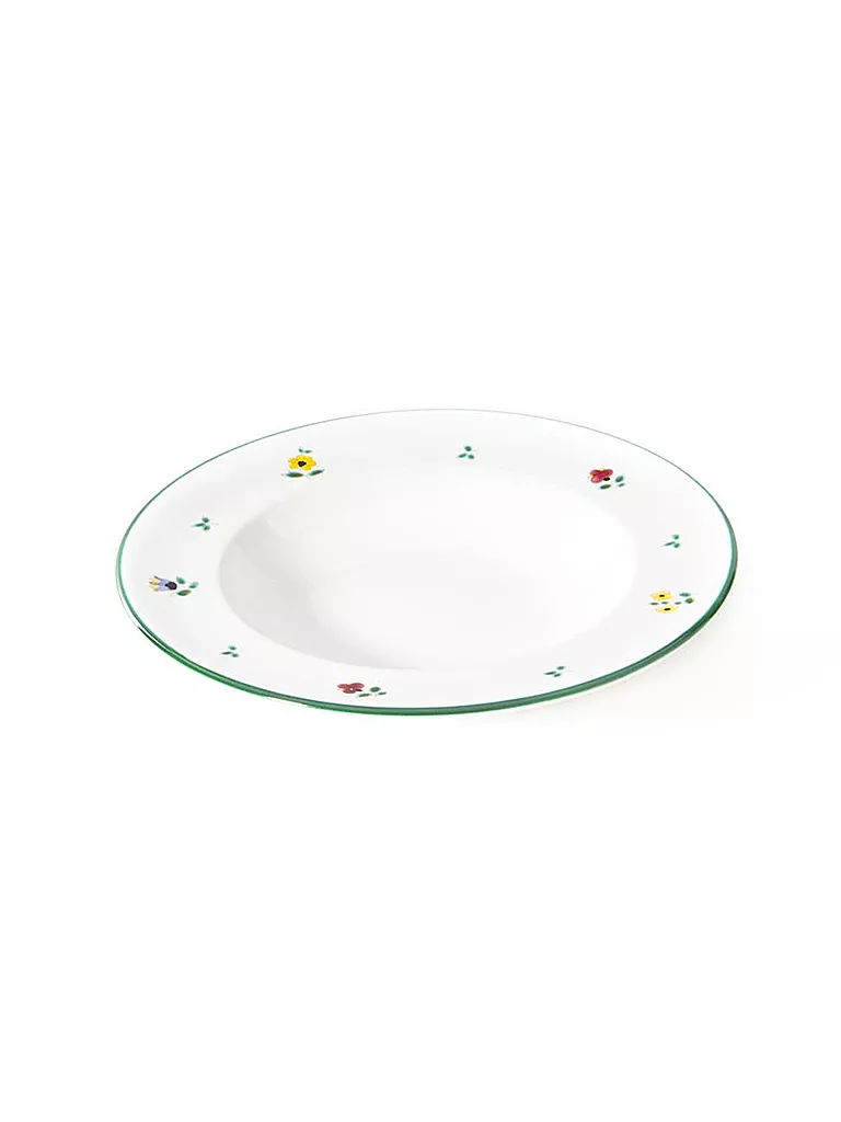 GMUNDNER KERAMIK | Plato hondo Gourmet "Streublumen" 24cm | Multicolor