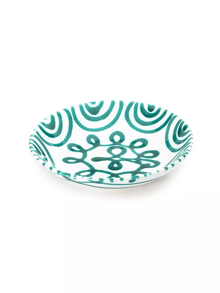 GMUNDNER KERAMIK | Plato hondo tipo taza "Verde Flameado" 20cm | Verde