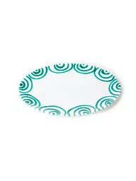 GMUNDNER KERAMIK | Plato ovalado "Verde Flameado" 28x21cm | Verde