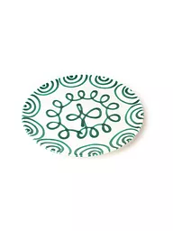 GMUNDNER KERAMIK | Plato para carne Cup "Verde Flameado" 25cm | Verde