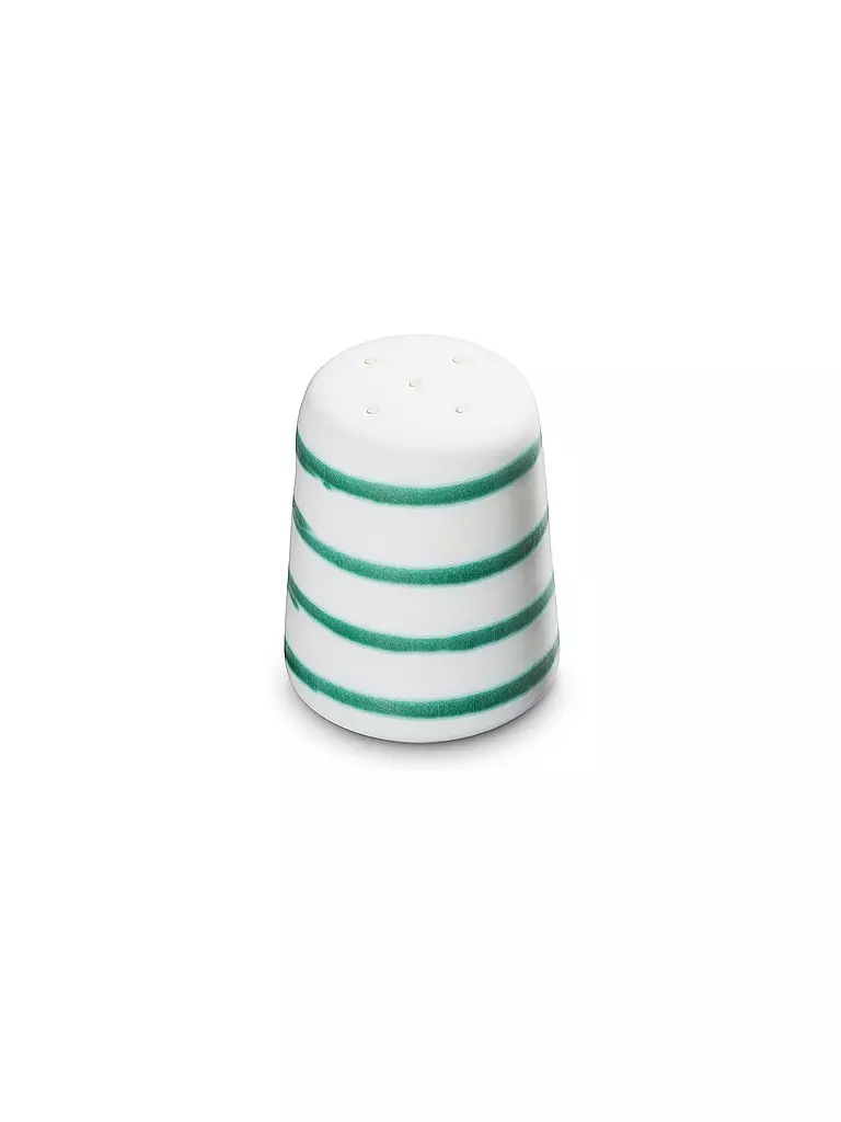 GMUNDNER KERAMIK | Salero recto de 7 cm con diseño de llama verde | Verde