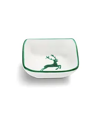 GMUNDNER KERAMIK | Schälchen quadratisch "Grüner Hirsch" 9x9cm | Verde