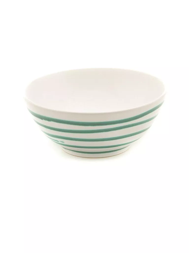 GMUNDNER KERAMIK | Schüssel rund "Grün Geflammt" 20cm | Verde