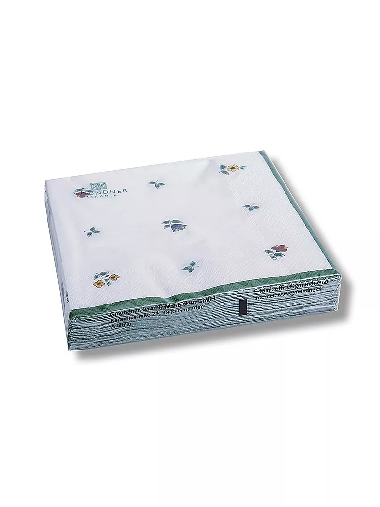 GMUNDNER KERAMIK | Servilletas de papel "Streublumen" 33x33cm | Multicolor