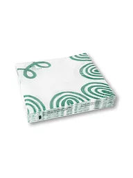 GMUNDNER KERAMIK | Servilletas de papel "Verde Flameado" 33x33cm | Verde