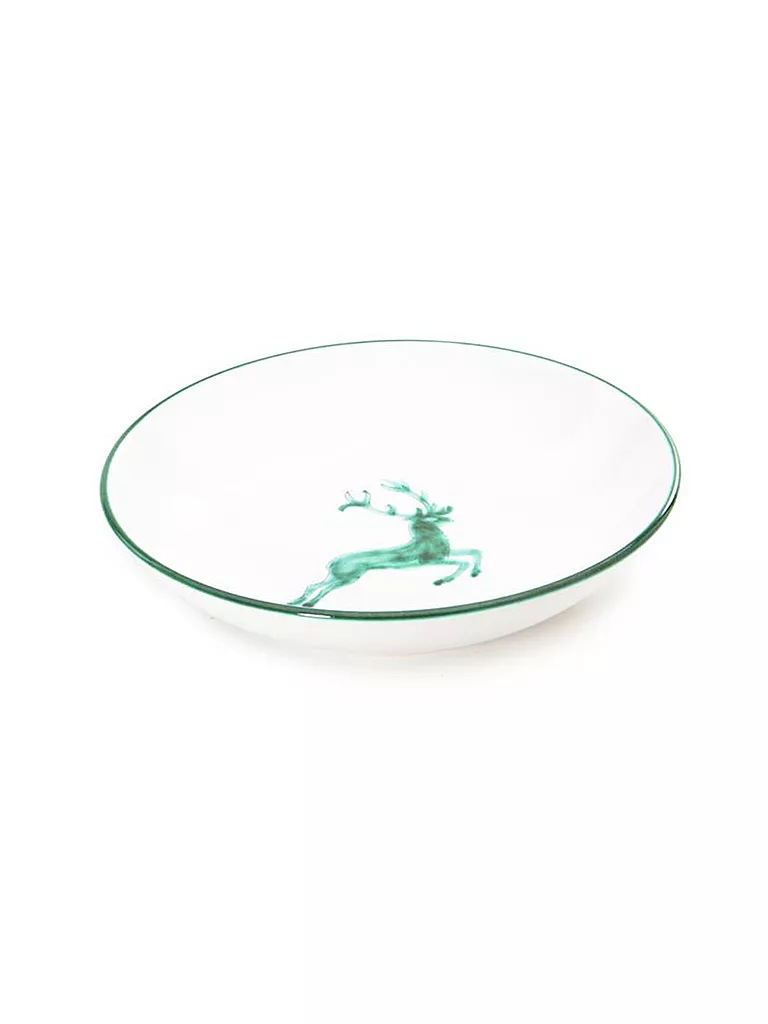 GMUNDNER KERAMIK | Tazón de plato hondo "Ciervo Verde" 20cm | Verde