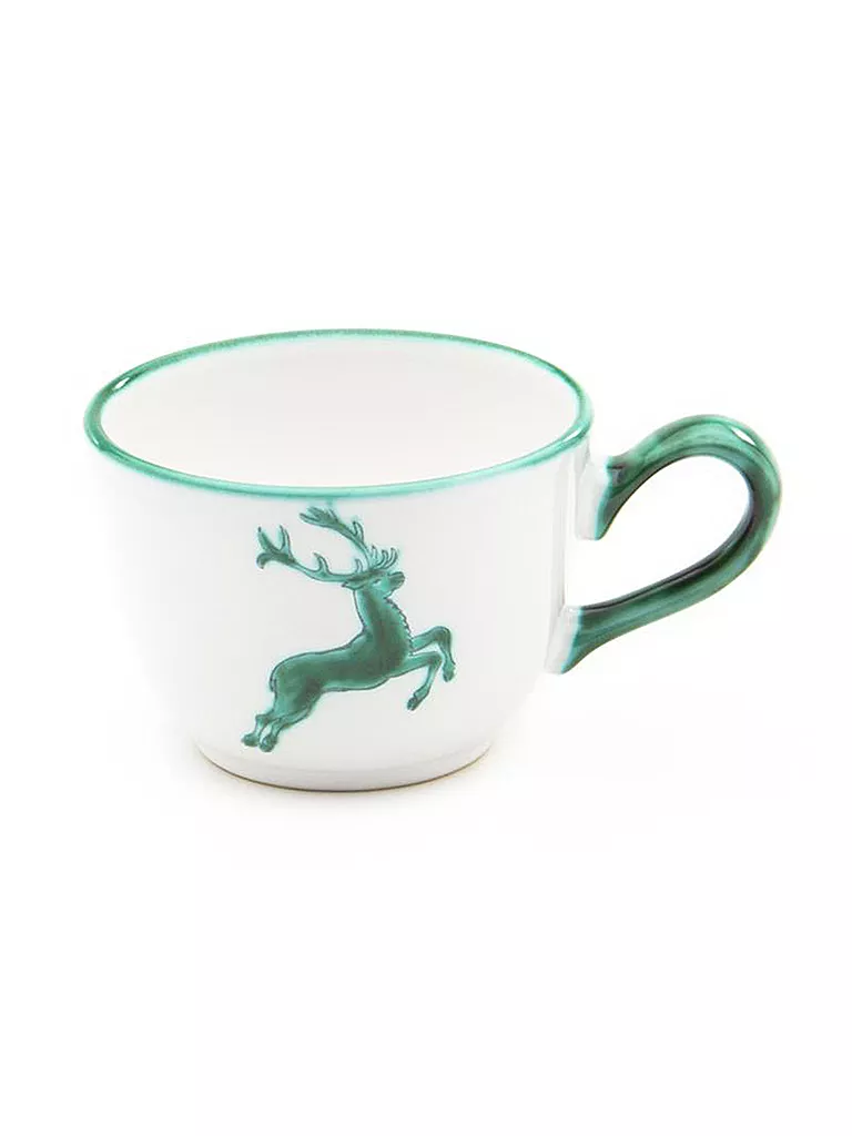 GMUNDNER KERAMIK | Taza de café lisa "Ciervo verde" 0,19 l | Verde