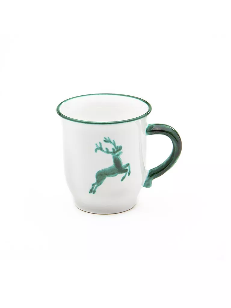 GMUNDNER KERAMIK | Taza de chocolate "Ciervo Verde" 0,3l | Verde