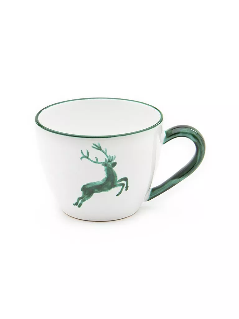 GMUNDNER KERAMIK | Taza de té Maxima "Ciervo Verde" 0,4 l | Verde