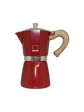 GNALI & ZANI | Cafetera exprés Venezia 3 tazas roja