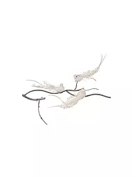 GOODWILL | Figura decorativa pájaro con clip 18cm blanco | Sin color