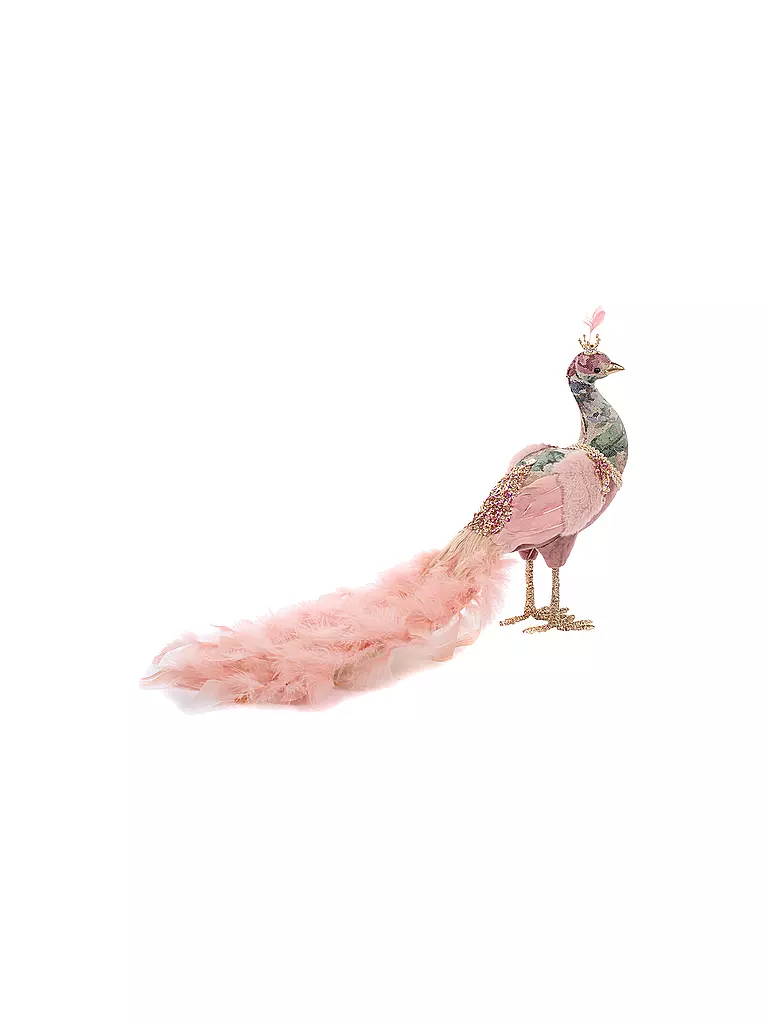GOODWILL | Figura decorativa Paradise Peacock 52cm rosa/azul | Rosa