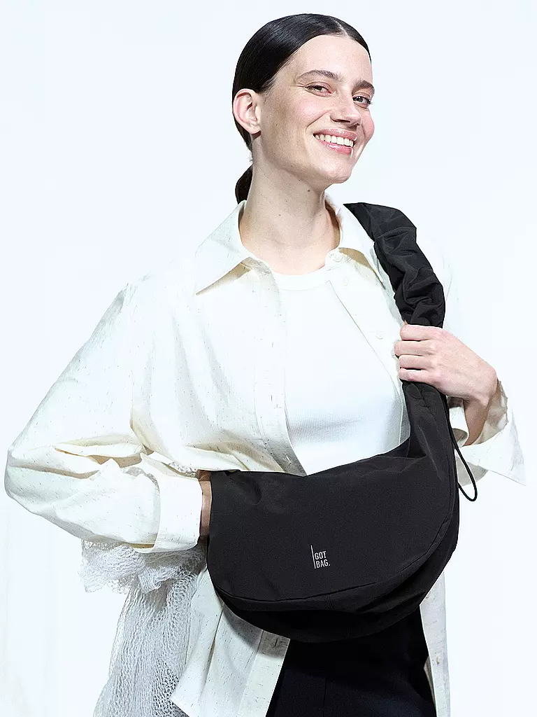 GOT BAG | Bolso - Bandolera MOON BAG RUFFLE | Negro