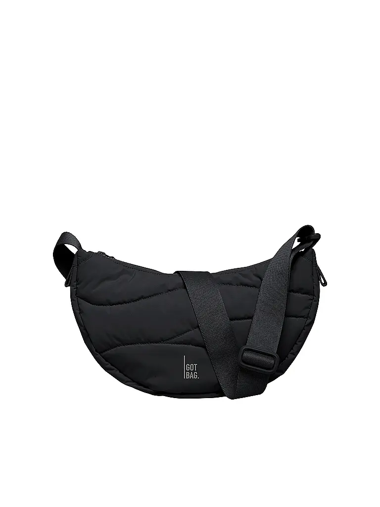GOT BAG | Bolso - Bandolera WAVY PUFFER MOON BAG | Negro