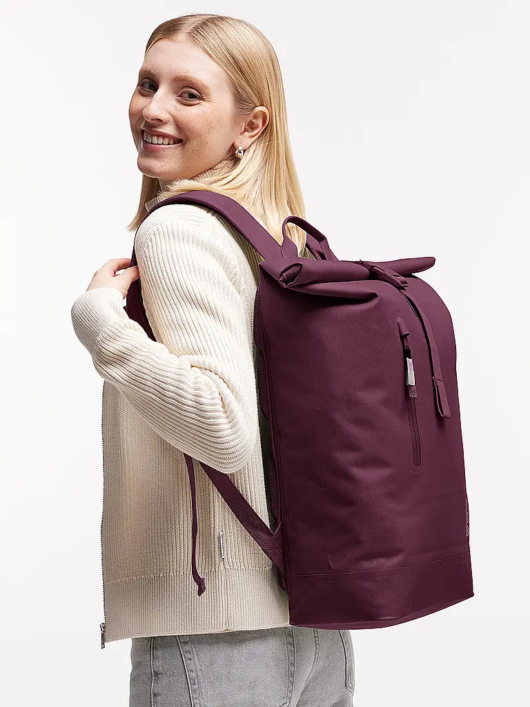 GOT BAG | Rucksack ROLLTOP LITE 2.0 MONOCHROME | Rojo oscuro