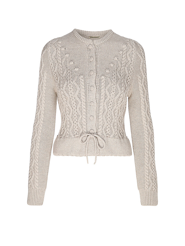 Cárdigan tradicional de punto LENE beige XL