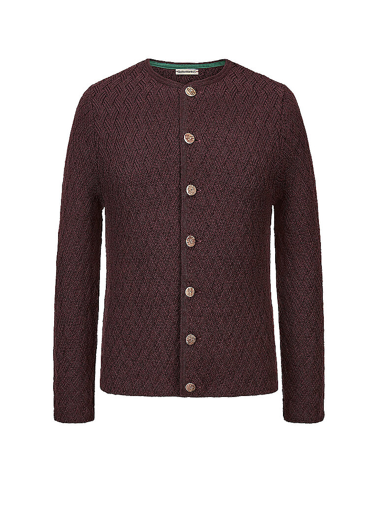 gottseidank Chaqueta de punto tradicional EUSTACHIUS rojo oscuro