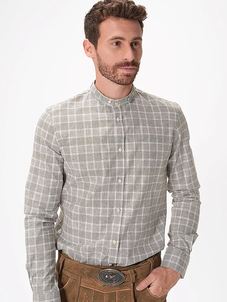 GOTTSEIDANK | Camisa tradicional LENZ | Oliva