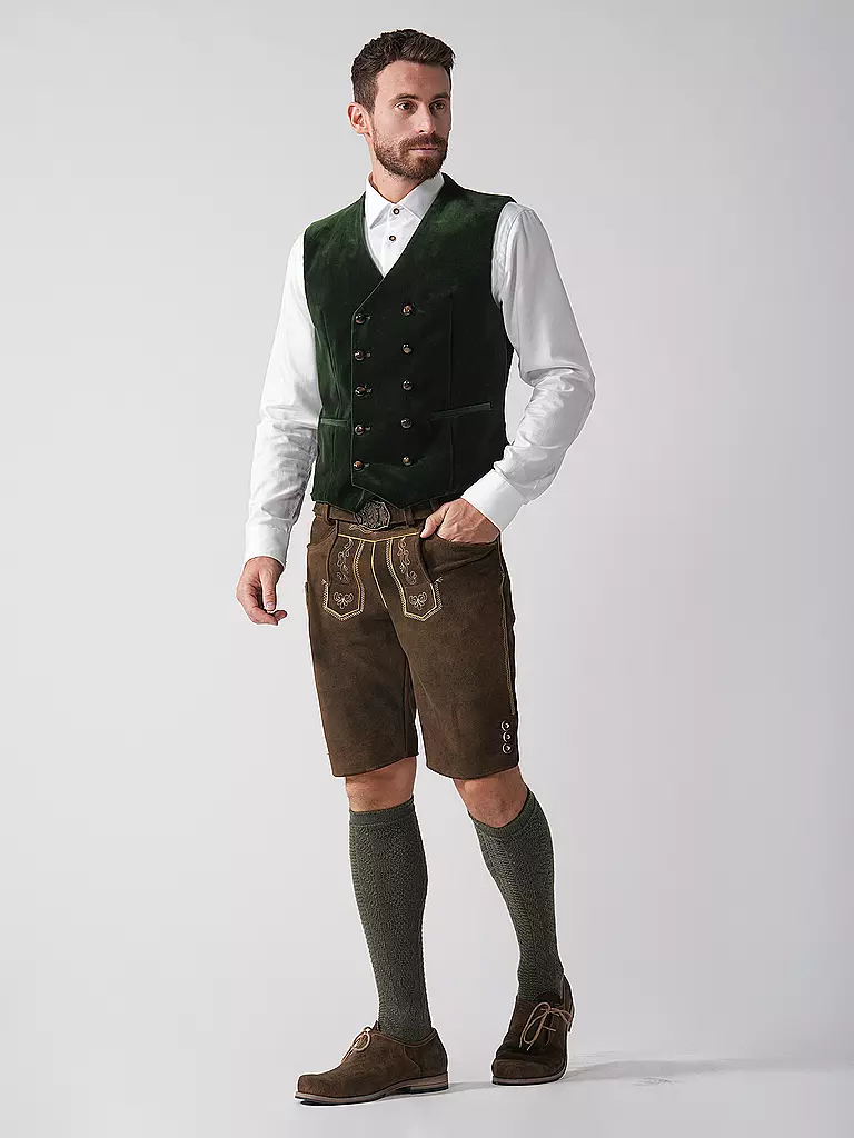GOTTSEIDANK | Chaleco tradicional ADAM | Verde oscuro