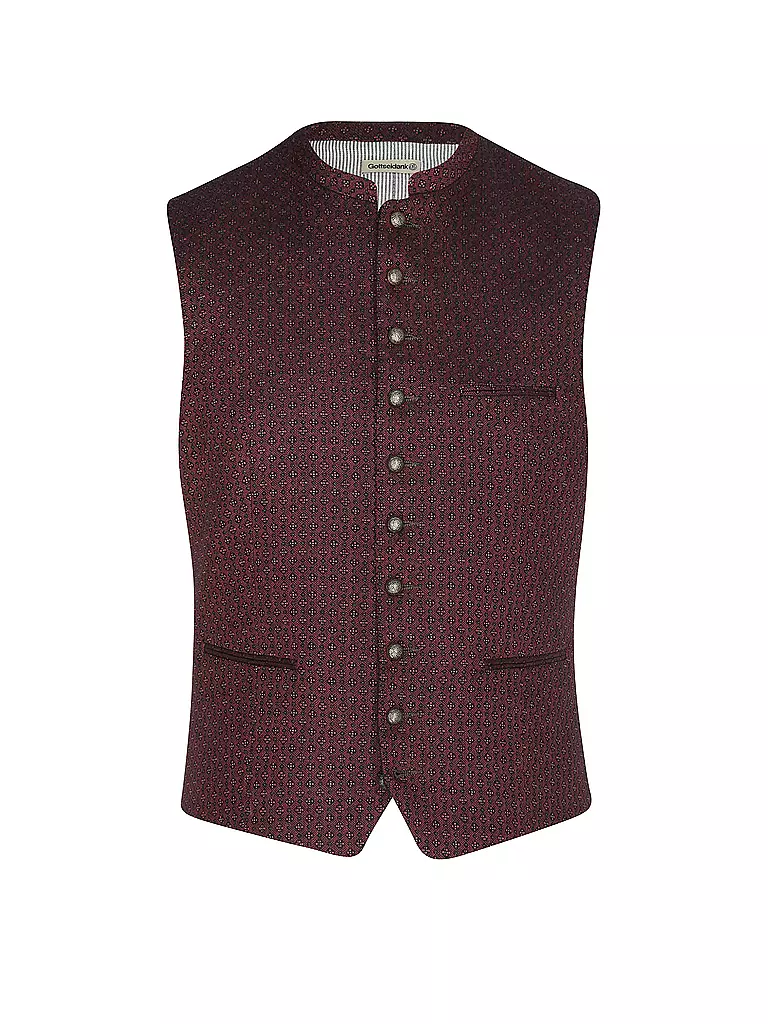 GOTTSEIDANK | Chaleco tradicional KONSTANTIN | Rojo oscuro