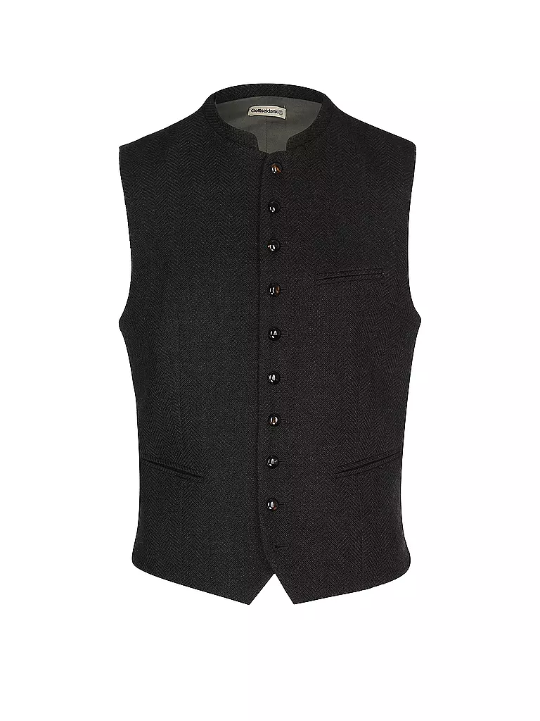 GOTTSEIDANK | Chaleco tradicional KONSTANTIN | Verde oscuro
