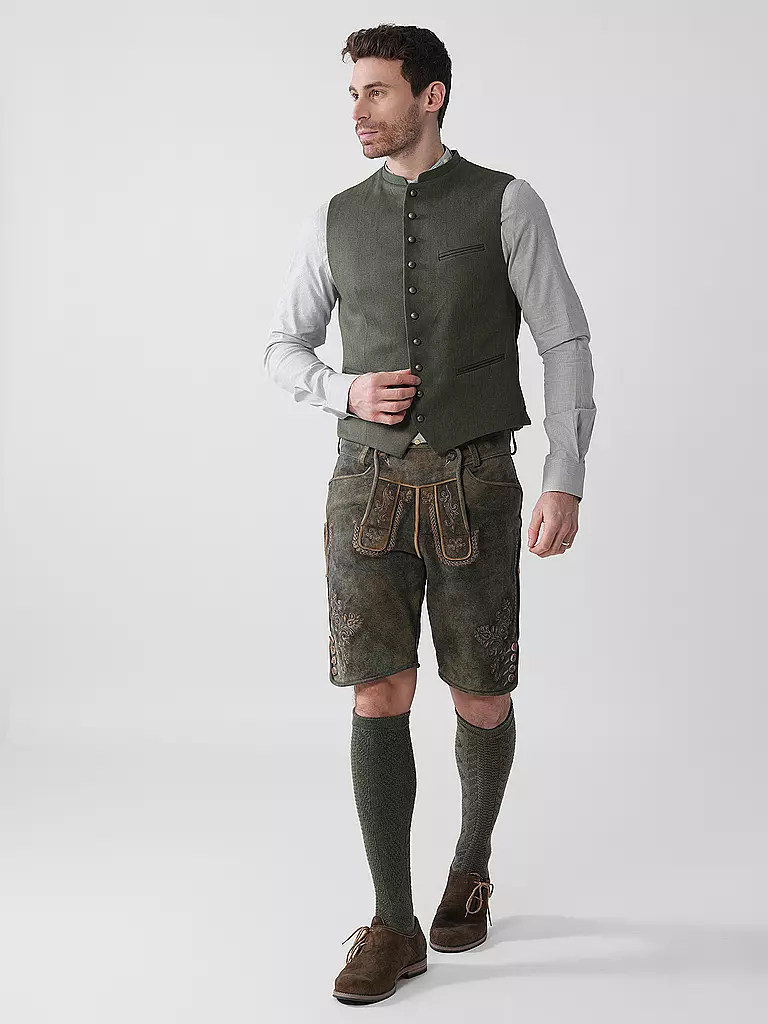 GOTTSEIDANK | Chaleco tradicional KONSTANTIN | Oliva