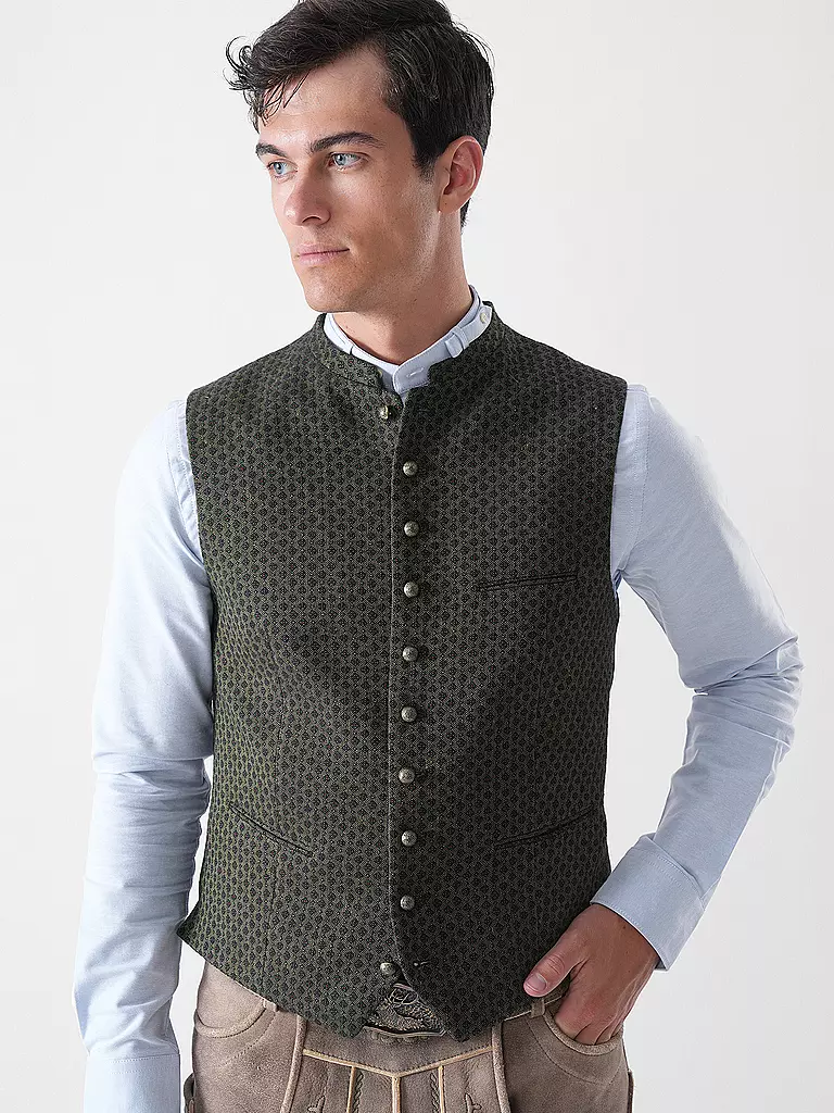 GOTTSEIDANK | Chaleco tradicional KONSTANTIN | Oliva