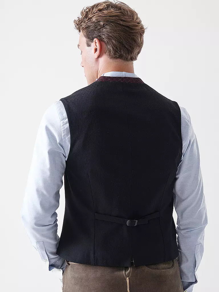 GOTTSEIDANK | Chaleco tradicional KONSTANTIN | Rojo oscuro
