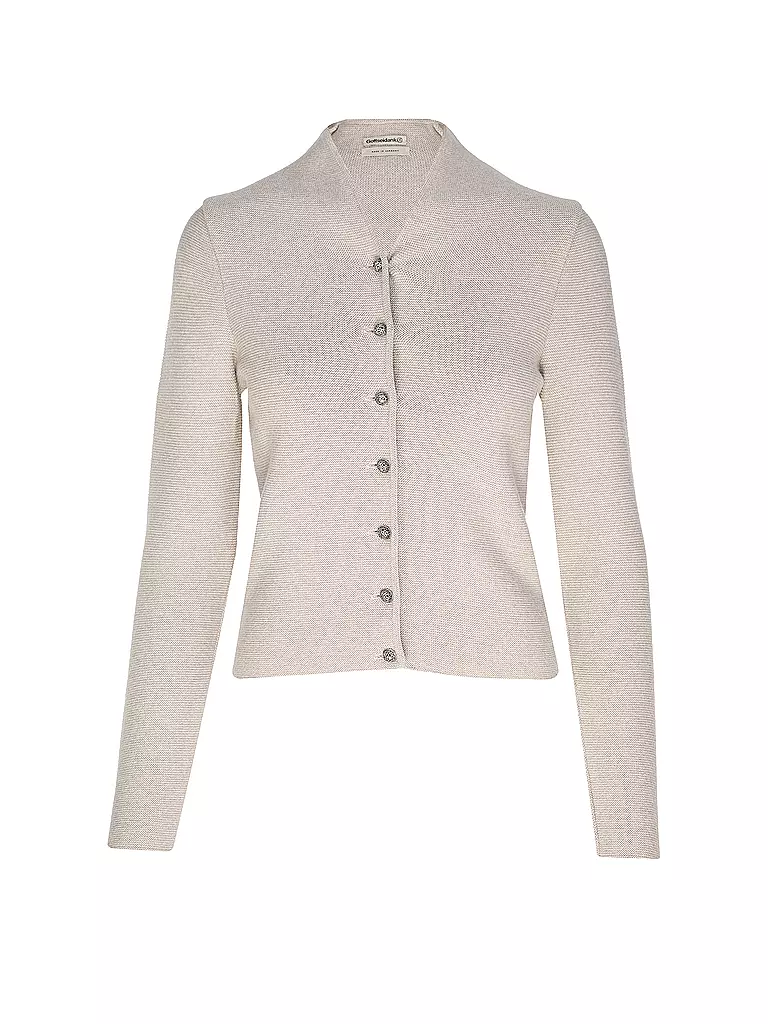 GOTTSEIDANK | Chaqueta de punto tradicional Slim Fit ANNA | Crema