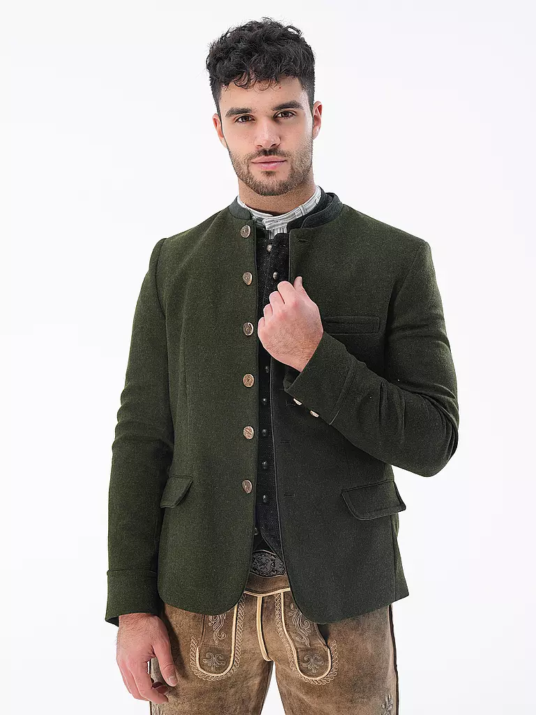 GOTTSEIDANK | Chaqueta tradicional HELMUT | Verde oscuro