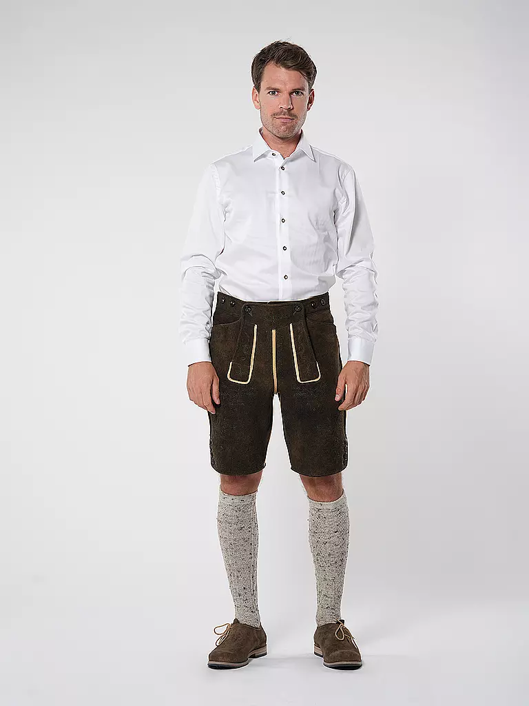 GOTTSEIDANK | Lederhose | Marrón