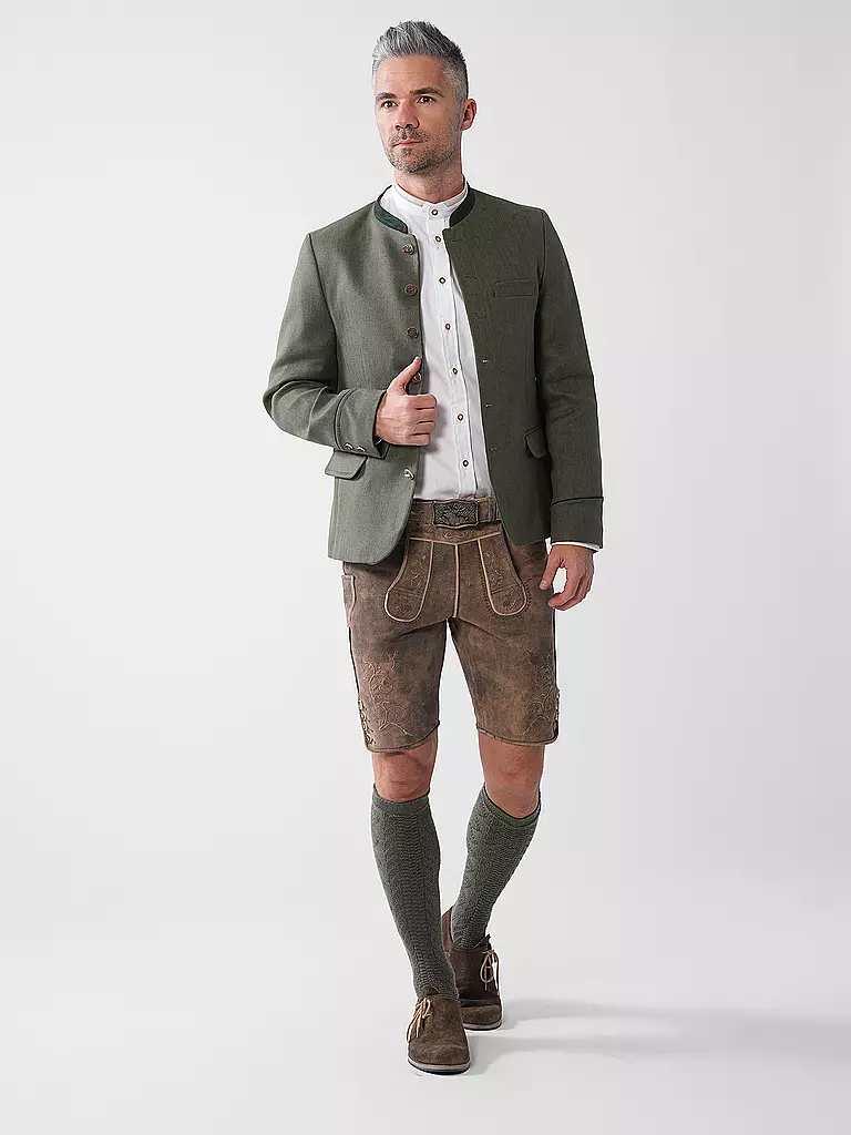 GOTTSEIDANK | Produktname: Trachtensakko HELMUT
Marke: GOTTSEIDANK
Farbe: olive
Kategorien: Mode,Herren

Ärmellänge: Langarm
Material: Baumwolle,Leinen,Stretch
Kragenform: Stehkragen
Musterung: Unifarben
Passform (Oberbekleidung): Regular | Oliva