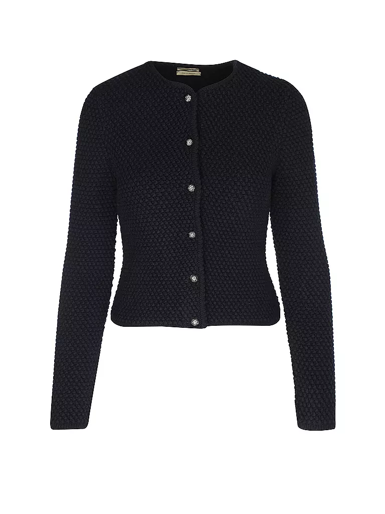 GOTTSEIDANK | Trachten Strickjacke AGNES | Azul oscuro