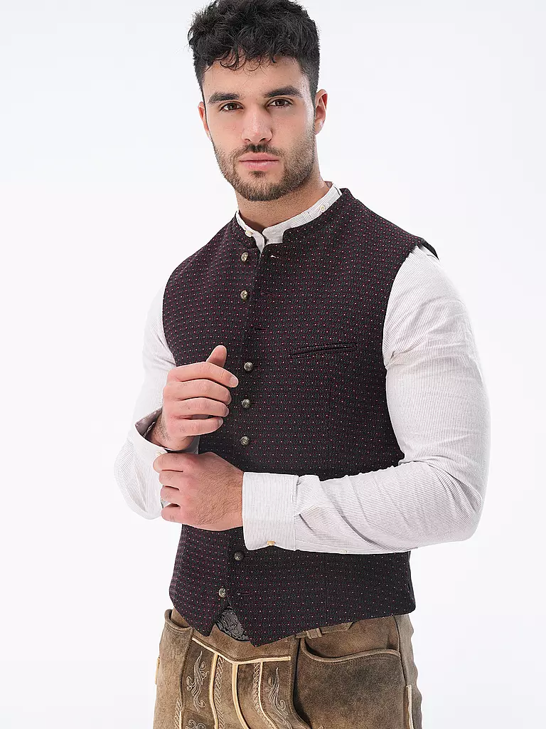 GOTTSEIDANK | Trachtengilet KONSTANTIN | Rojo oscuro