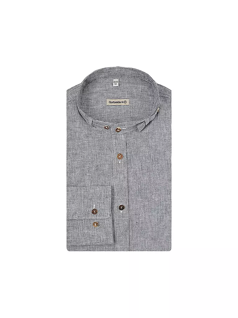 GOTTSEIDANK | Trachtenhemd LENZ | Gris claro
