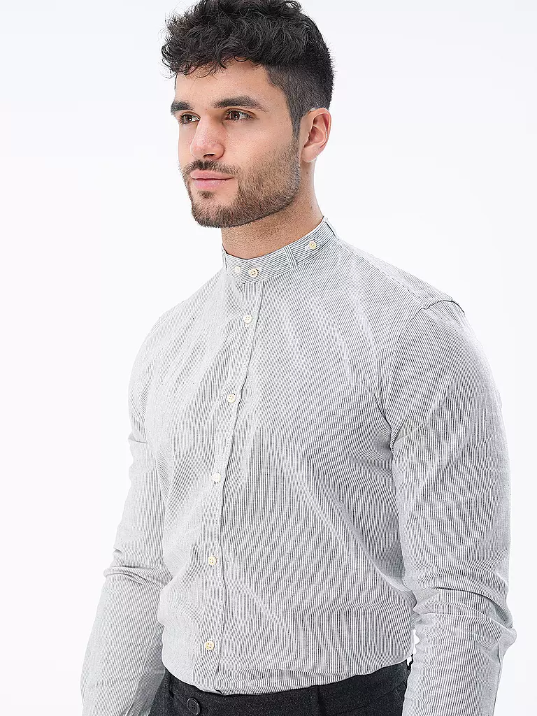 GOTTSEIDANK | Trachtenhemd LENZ | Gris claro