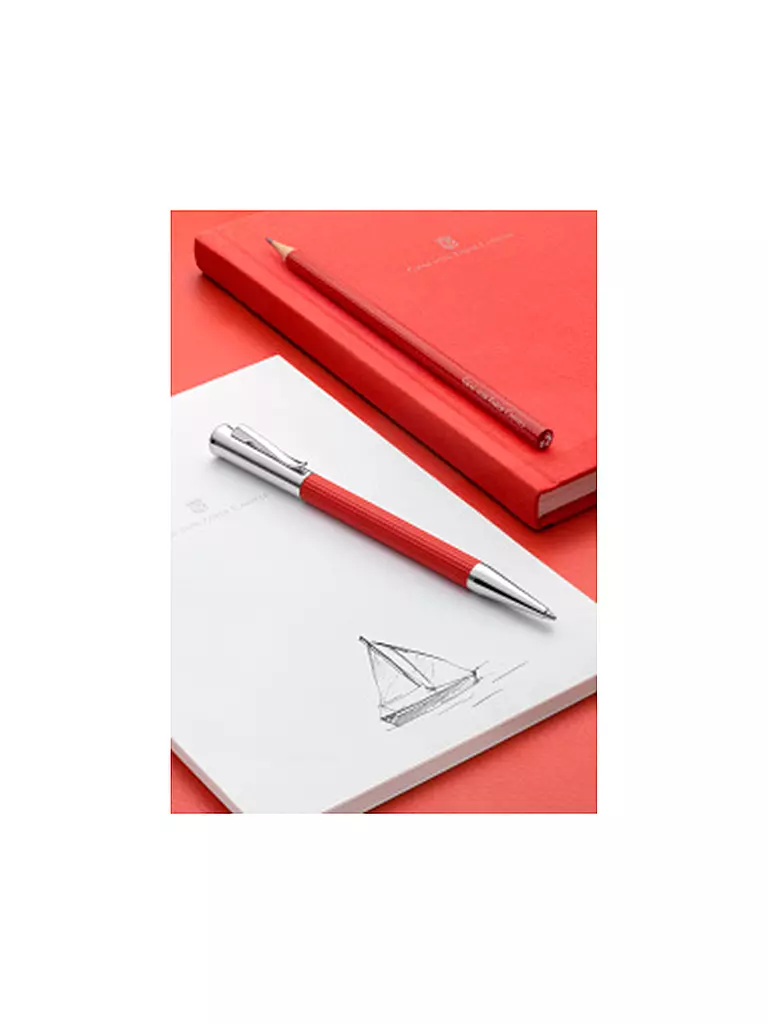 GRAF VON FABER-CASTELL | Libro con cubierta de lino A5 Rojo India |