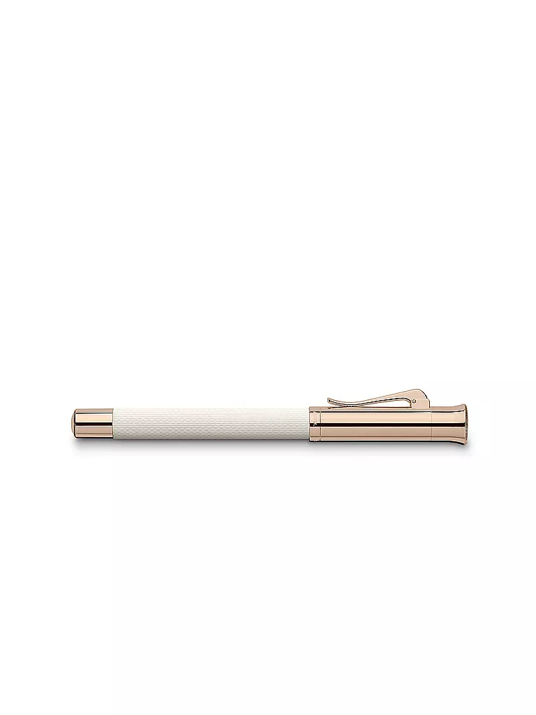 GRAF VON FABER-CASTELL | Pluma estilográfica Guilloche Champagne Blush M | Blanco