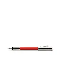 GRAF VON FABER-CASTELL | Pluma estilográfica Guilloche India Red F | Rojo