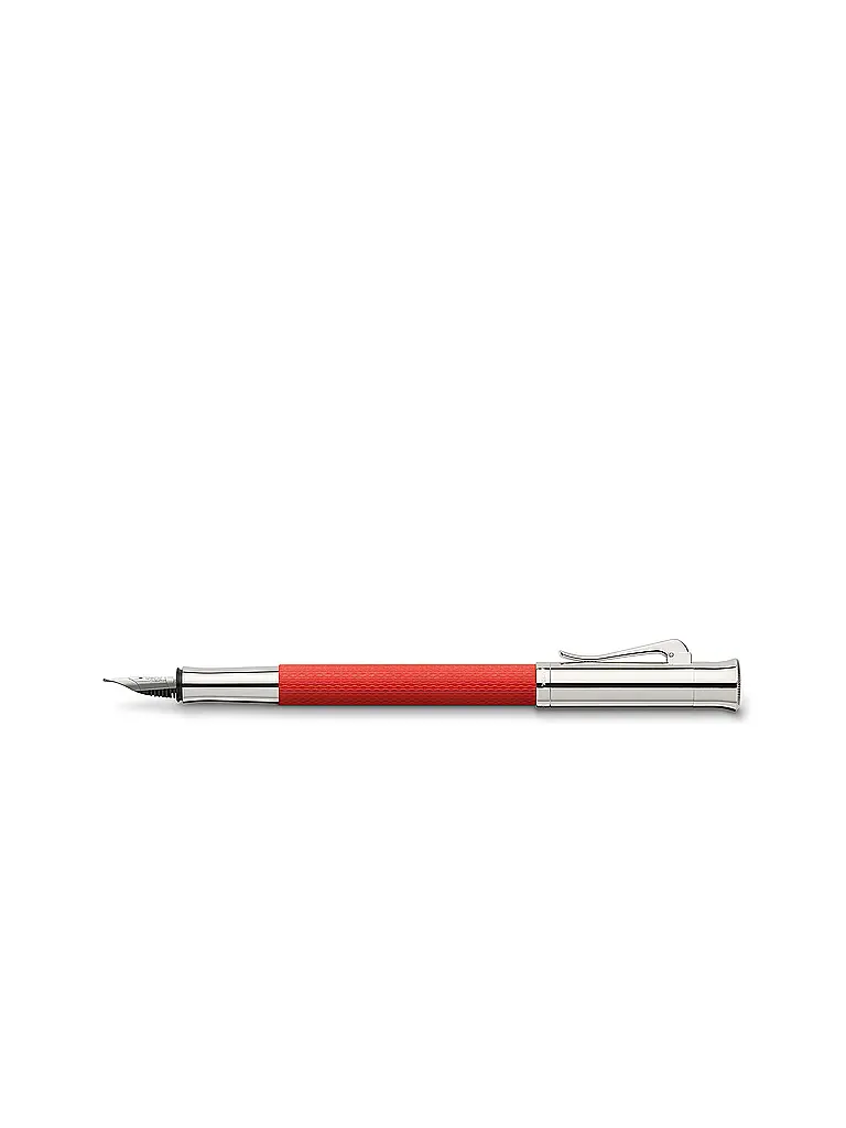 GRAF VON FABER-CASTELL | Pluma estilográfica Guilloche India Red F | Rojo