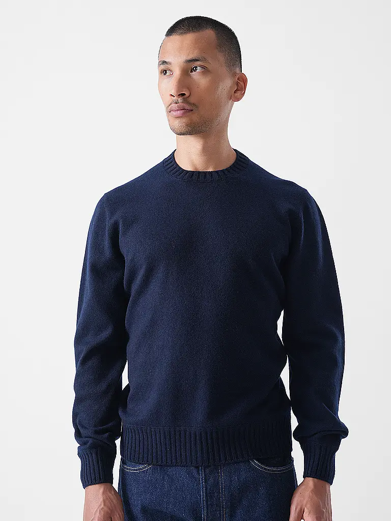 GRAN SASSO | Jersey de cachemira | Azul oscuro