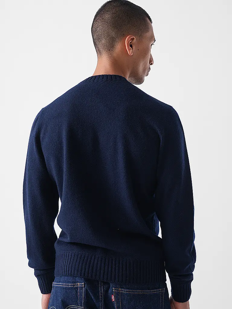 GRAN SASSO | Jersey de cachemira | Azul oscuro