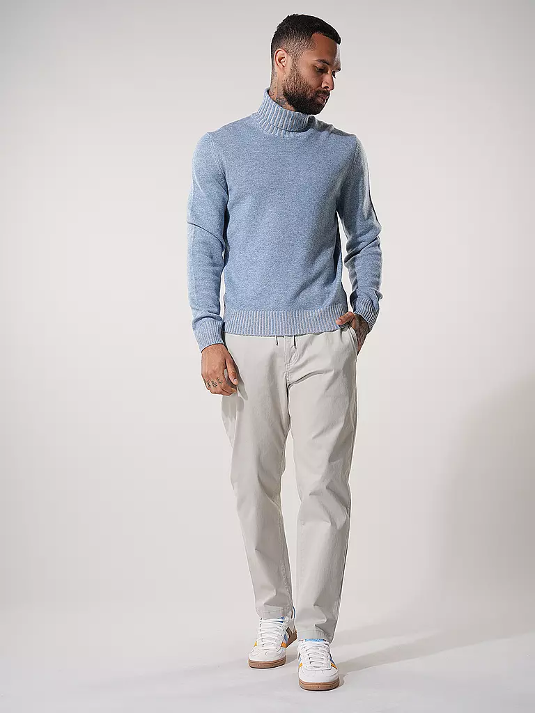 GRAN SASSO | Jersey de cuello alto | Azul claro