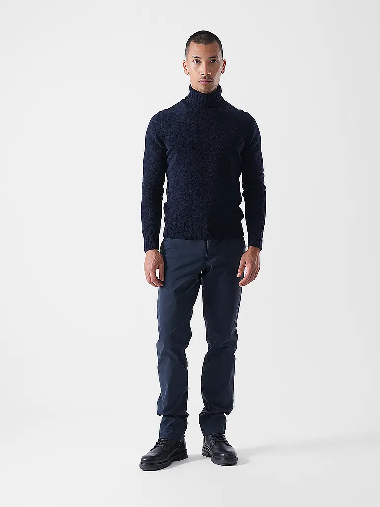 GRAN SASSO | Jersey de cuello alto | Azul oscuro