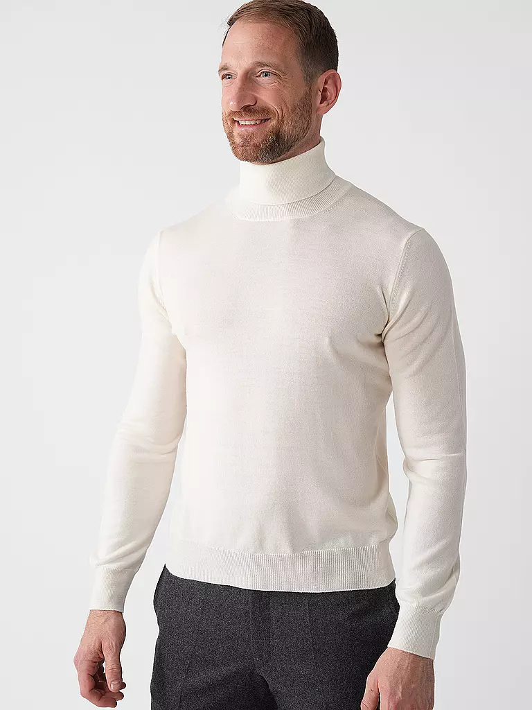 GRAN SASSO | Jersey de cuello alto | Crema