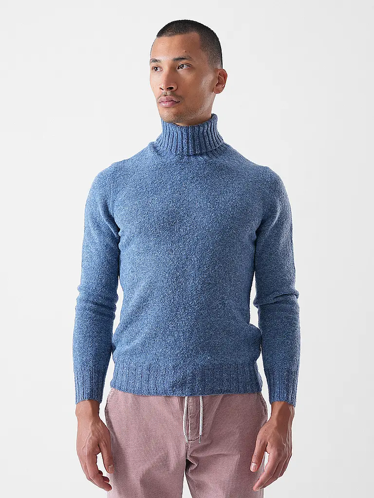 GRAN SASSO | Jersey de cuello alto | Azul claro